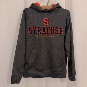 colosseum athletics M Charcoal Gray Navy Orange “Syracuse” Hoodie Sweatshirt